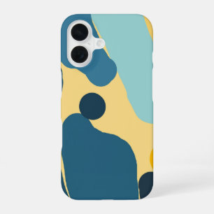 Funda Para iPhone 16 Fluido Geométrico Abstracto — Regalo para Amantes 