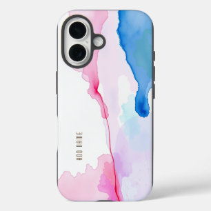 Funda Para iPhone 16 Flujo de Acuarela Abstracta