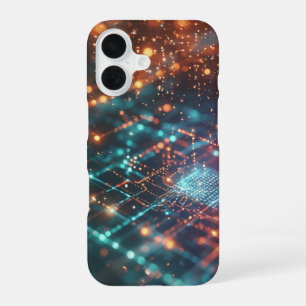 Funda Para iPhone 16 Flujo de Circuito Cuántico