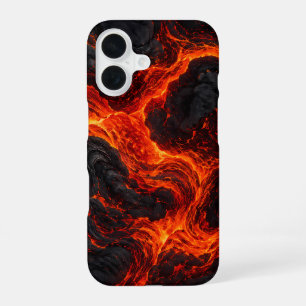 Funda Para iPhone 16 Flujo de Lava Fundida Patrón Abstracto
