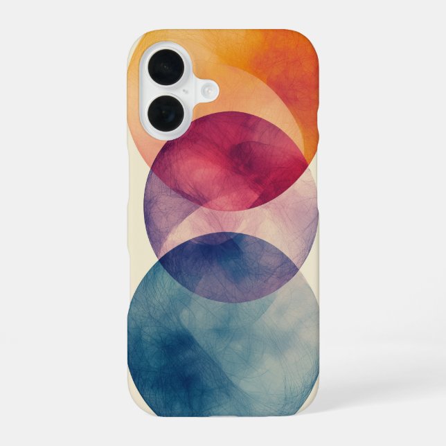 Funda Para iPhone 16 Flujo de órbita doble (Reverso )