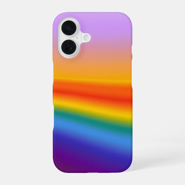 Funda Para iPhone 16 Flujo de prisma - Gradiente de arcoiris del pasto  (Reverso )
