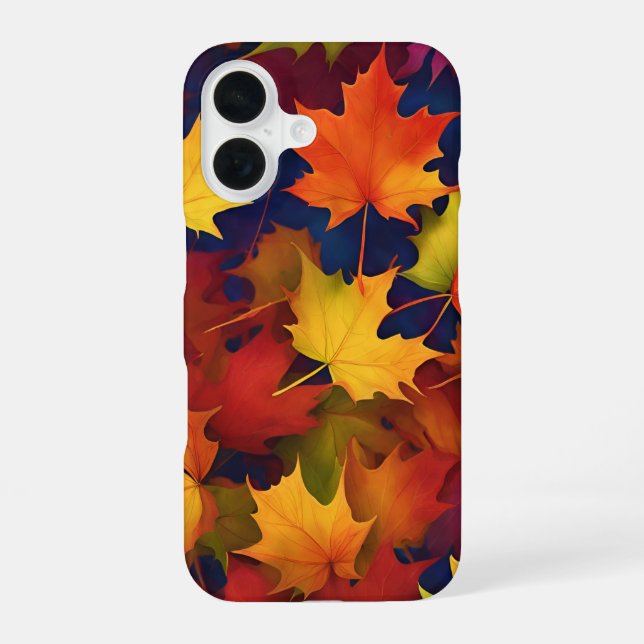 Funda Para iPhone 16 Follaje de Otoño Rústico (Reverso )