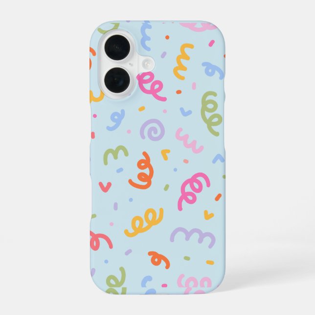Funda Para iPhone 16 fondo divertido pastel (Reverso )
