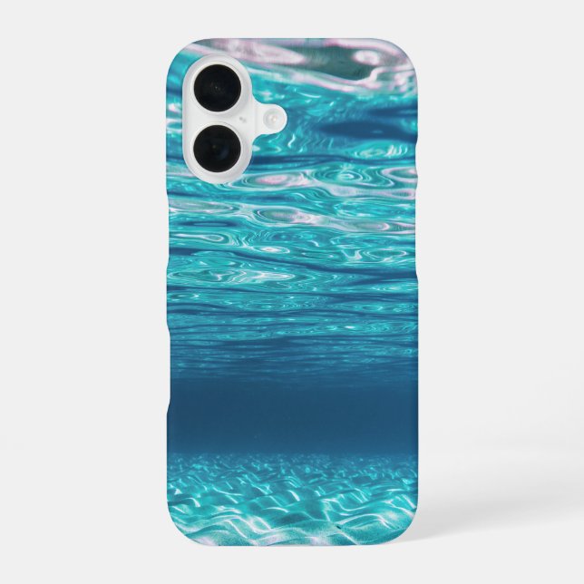 Funda Para iPhone 16 Fondo Oceánico (Reverso )