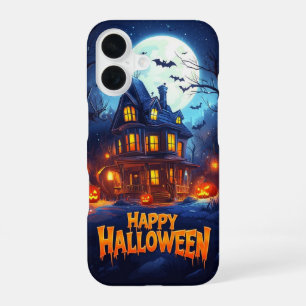Funda Para iPhone 16 Fondos de pantalla de Halloween para tu teléfono