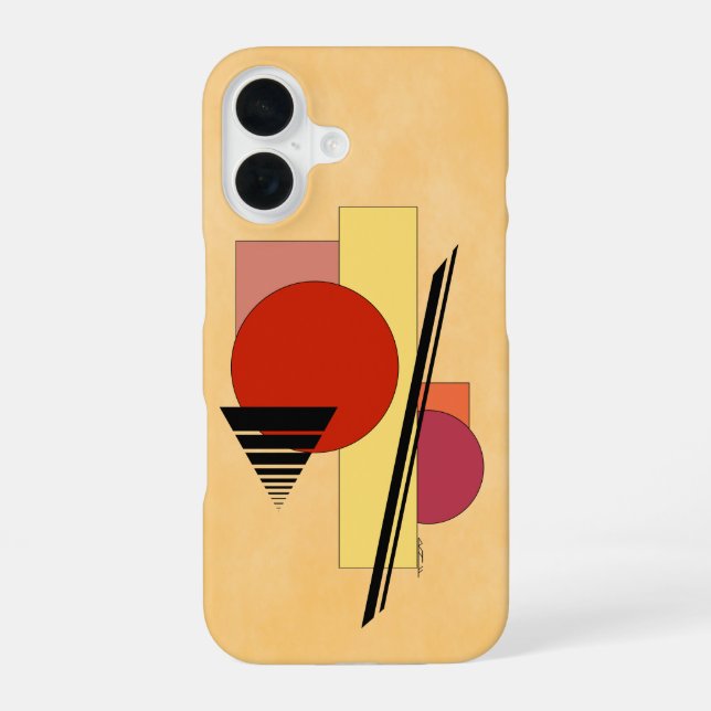 Funda Para iPhone 16 Formas abstractas (Reverso )