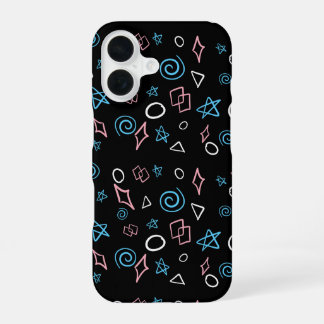 Funda Para iPhone 16 Formas de colores transgénero