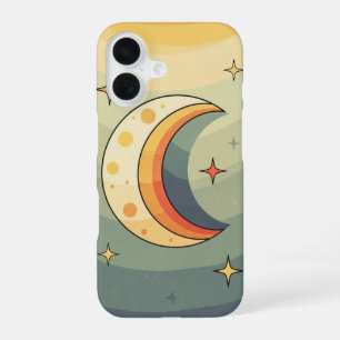 Funda Para iPhone 16 Formas de Luna Vintage
