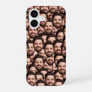 Funda Para iPhone 16 Foto de Cara Divertida Personalizada Única