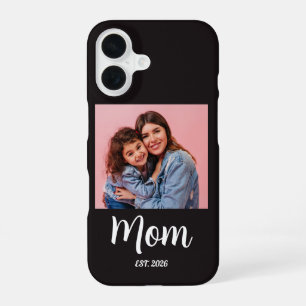Funda Para iPhone 16 Foto de guion establecido de madre negra