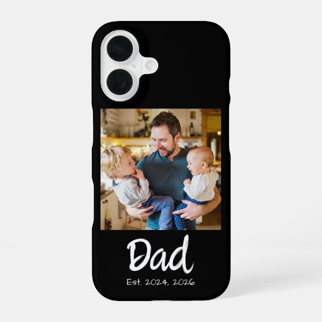 Funda Para iPhone 16 Foto de Papá Fundador (Reverso )