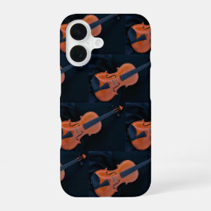 Funda Para iPhone 16 Foto de violín en primer plano