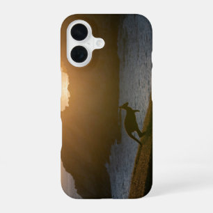 Funda Para iPhone 16 Foto del canguro australiano al atardecer