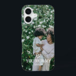 Funda Para iPhone 16 Foto y texto personalizados<br><div class="desc">Haz un caso de teléfono personalizado de Ricaso para foto amor para corazón - agrega tus propias fotos y texto - regalos de foto-keepsake</div>