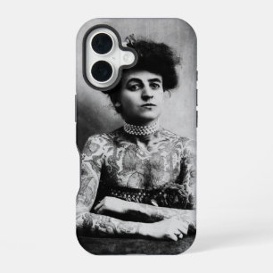 Funda Para iPhone 16 Fotografía vintage de una mujer tatuada