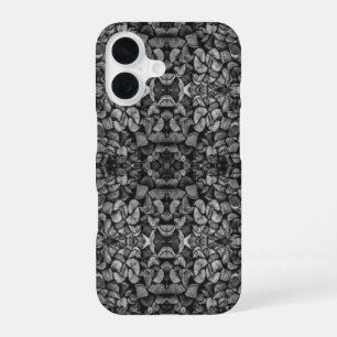 Funda Para iPhone 16 Fotos en Blanco y Negro de Troncos de Árbol Cortad