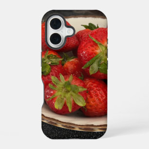 Funda Para iPhone 16 Fresas rojas jugosas frescas
