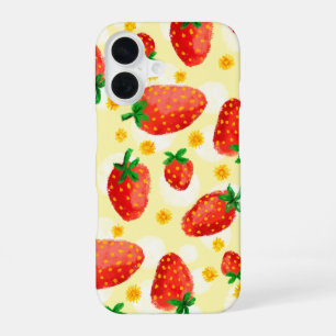 Funda Para iPhone 16 Fresas y dias iluminadas por el sol