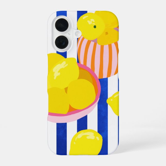 Funda Para iPhone 16 Frescura de Limón (Reverso )