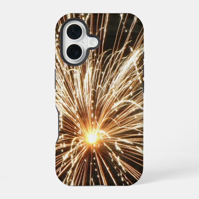Funda Para iPhone 16 Fuegos artificiales (Reverso )
