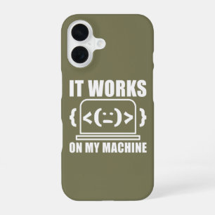 Funda Para iPhone 16 Funciona En Mi Máquina Chistoso Codificador y Prog