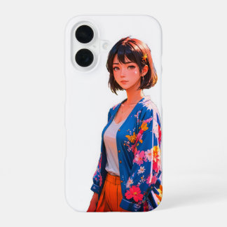 Funda Para iPhone 16 Funda Blossom Blue iPhone 16