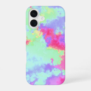 Funda Para iPhone 16 Funda de iPhone 16 con bandeja de pintura arcoiris