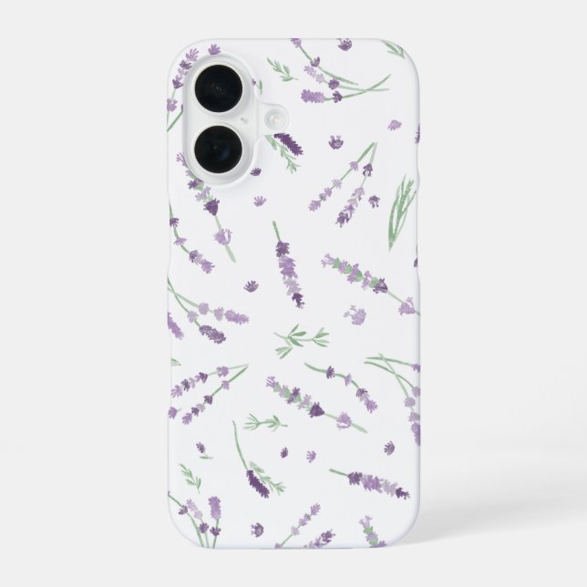 Funda Para iPhone 16 Funda de iPhone de lavanda  (Reverso )