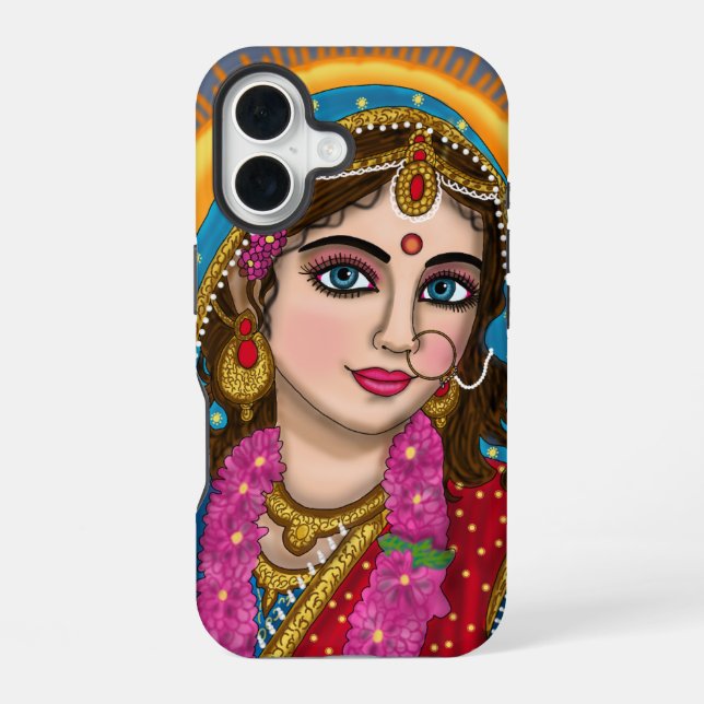 Funda Para iPhone 16 funda de iphone diosa radha (Reverso )