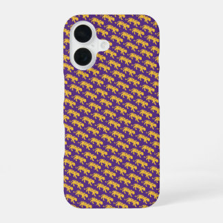 Funda Para iPhone 16 Funda de LSU Tigers iPhone 16 - Funda morado y dor