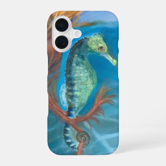 Funda Para iPhone 16 Funda delgada Seahorse Apple iphone 16 (Reverso )