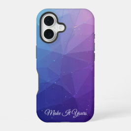 Funda Para iPhone 16 Funda geométrico degradado - Agregar un nombre