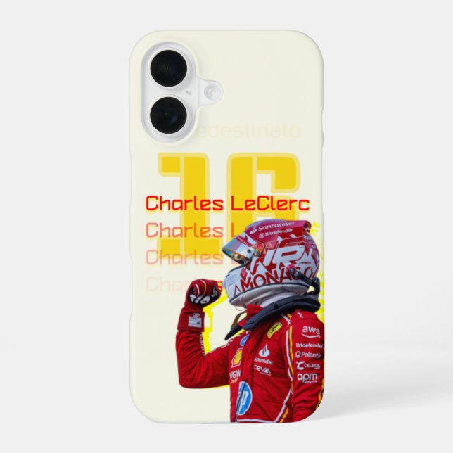 Funda Para iPhone 16 fundas de iphone de Charles LeClerc (Reverso )