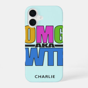Funda Para iPhone 16 Fundas de teléfono con monograma personalizado OMG