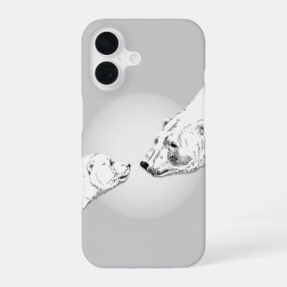Funda Para iPhone 16 Fundas para iPhone de arte de oso polar Fundas par