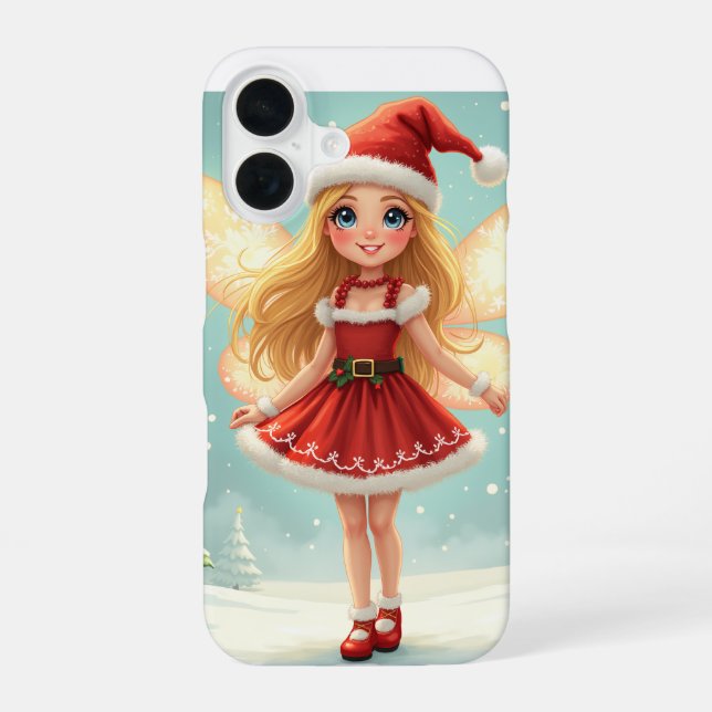 Funda Para iPhone 16 Fundas para iPhone de Hada de Navidad (Reverso )
