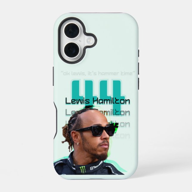 Funda Para iPhone 16 fundas para iphone de lewis hamilton (Reverso )