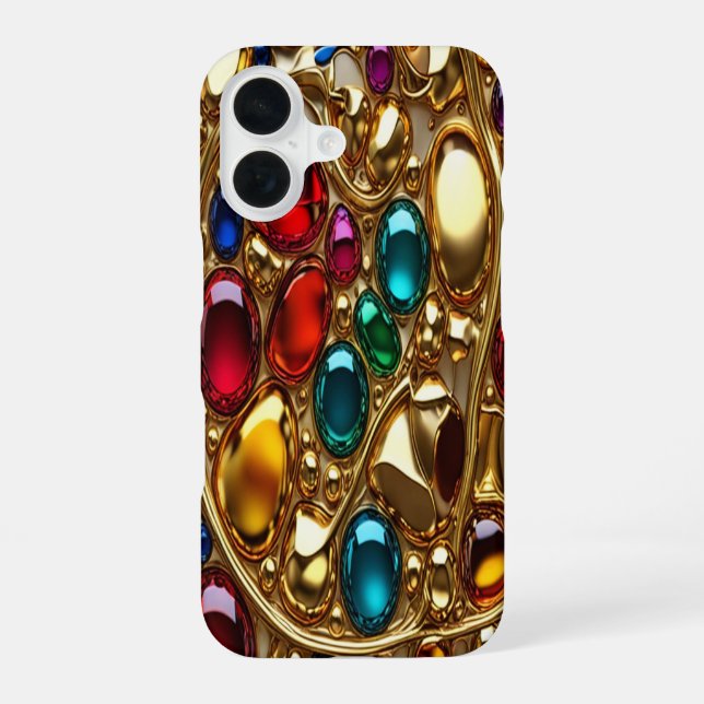 Funda Para iPhone 16 Fundas para iPhone Gold & Jewels #42 (Reverso )