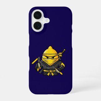 Funda Para iPhone 16 Funny Lemon Shinobi Ninja Nunchucks Illustration