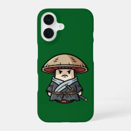 Funda Para iPhone 16 Funny Mushroom Ronin Wandering Samurai Illustratio