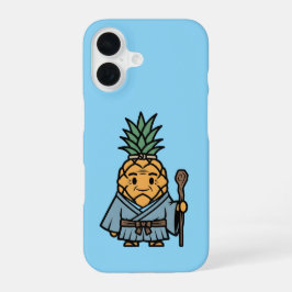 Funda Para iPhone 16 Funny Pineapple Sensei Master Samurai Illustration
