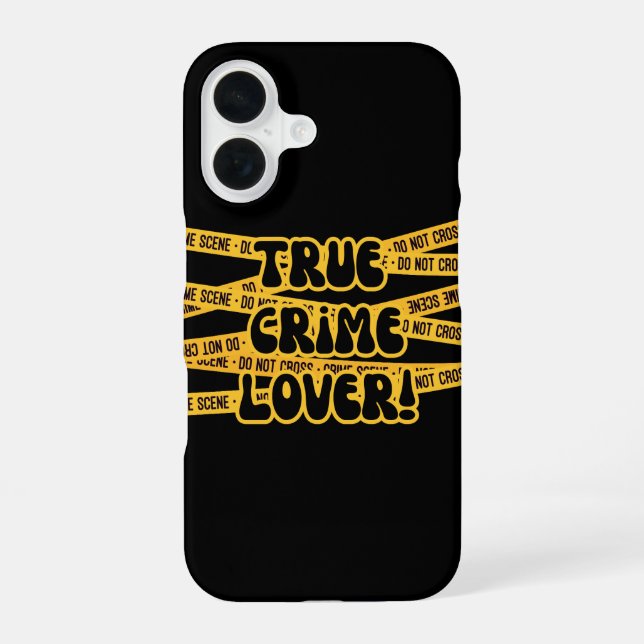 Funda Para iPhone 16 Funny True Crime Lover (Reverso )