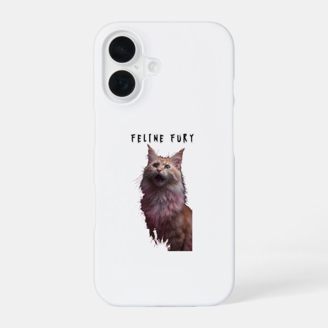 Funda Para iPhone 16 Furia Felina (Reverso )