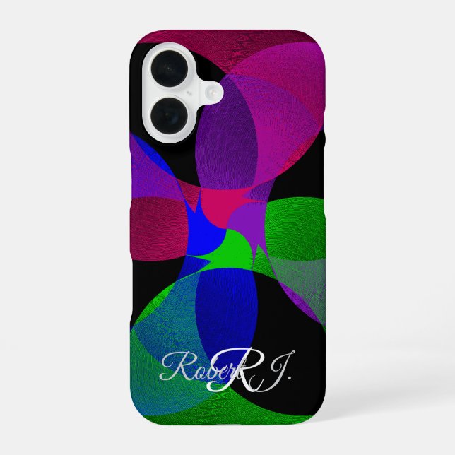 Funda para iPhone 16 Fusión Geométrica Multicolor (Reverso )