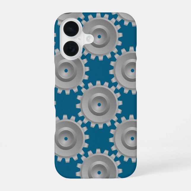 Funda Para iPhone 16 Gases de engranaje (Reverso )