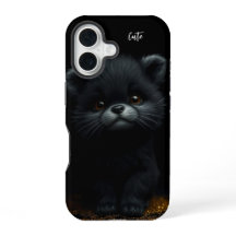 Gatito negro adorable