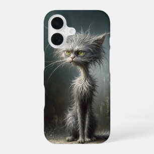 Funda Para iPhone 16 Gato callejero de ciudad desaliñado