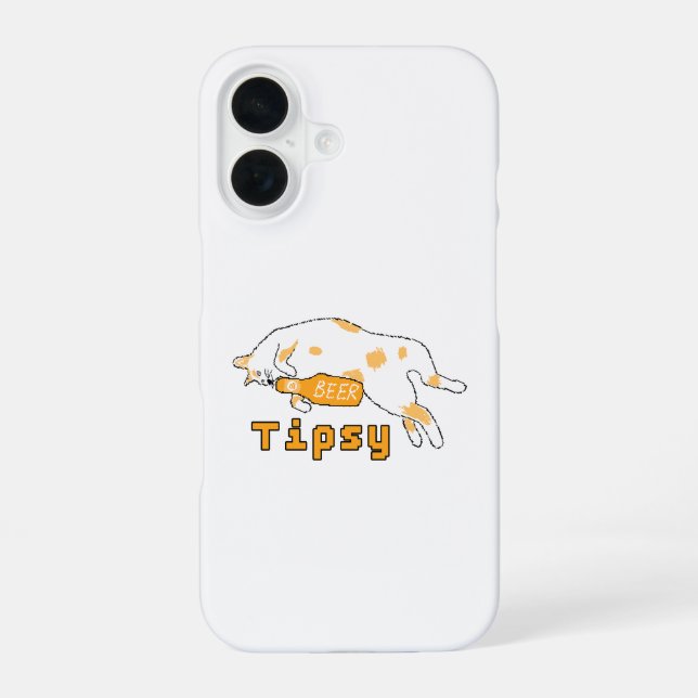 Funda Para iPhone 16 Gato de Cerveza BubblyCuddle (Reverso )