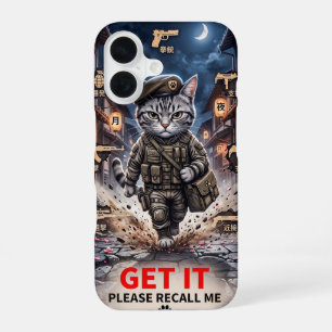 Funda Para iPhone 16 Gato Jugador Táctico